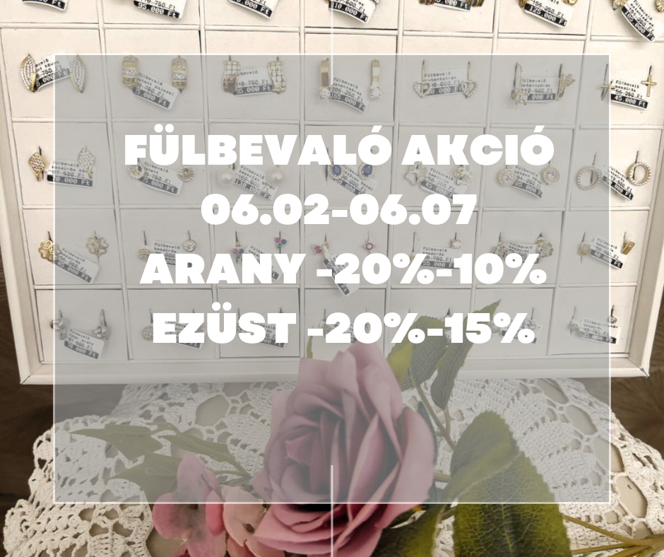 Fülbevalót keresel? Most igazán megéri betérned hozzánk Csepelre! Június 2–7. között egyedülálló