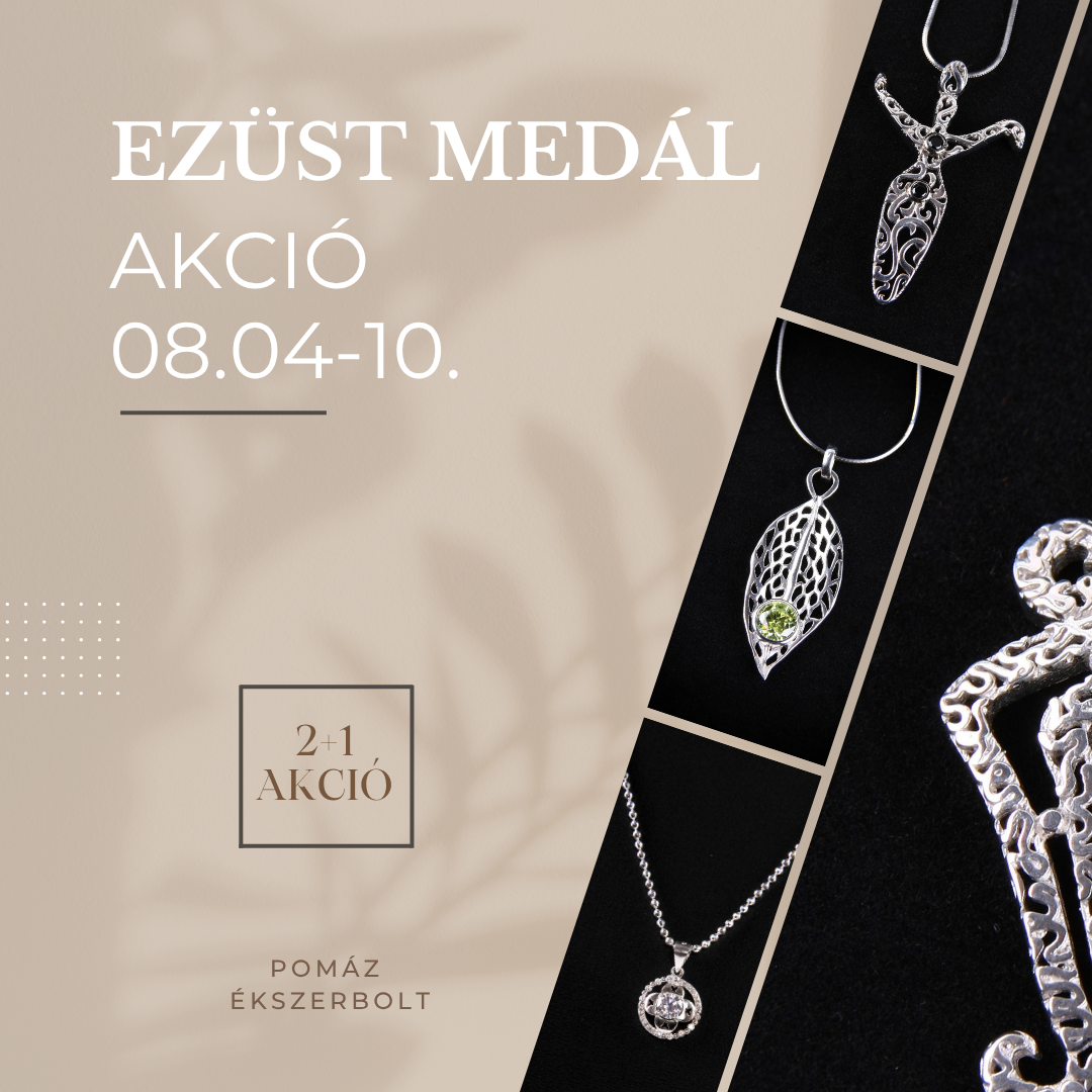 Ezüst medál akció augusztus 4–10. között – 2+1 ajándék