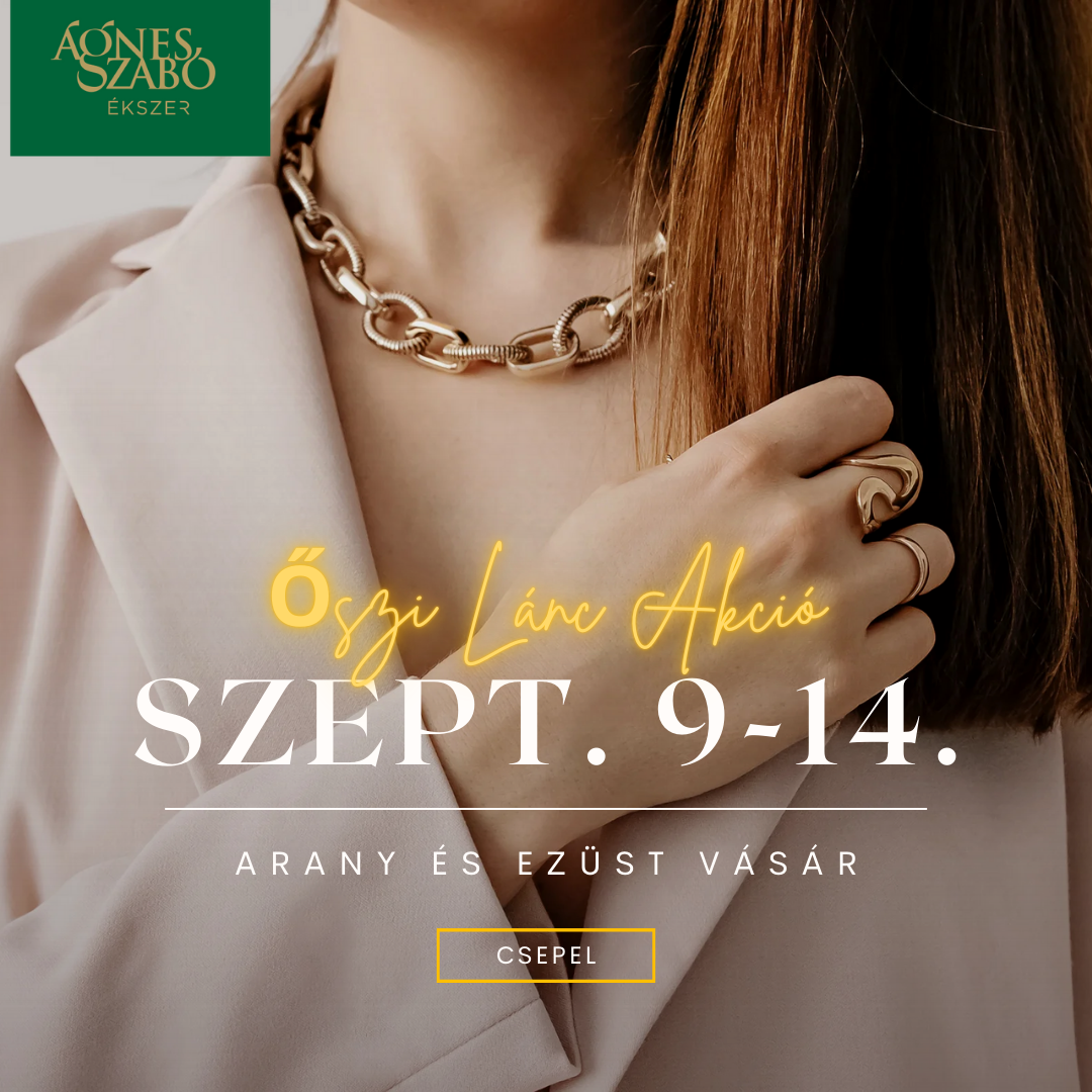 Őszi fények – különleges lánc akció a Csepeli Ékszerboltban
