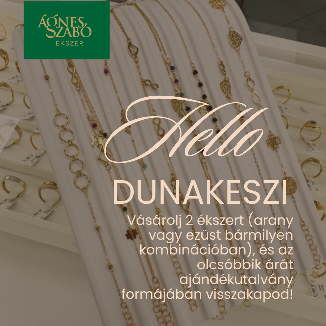 Új ékszerüzlet nyílt Dunakeszin – különleges nyitási ajánlattal